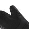 Heat Resistant Gloves Thickened Silicone Cotton Lining Insulated Oven Mitts for Kitchen Cooking Baking Black