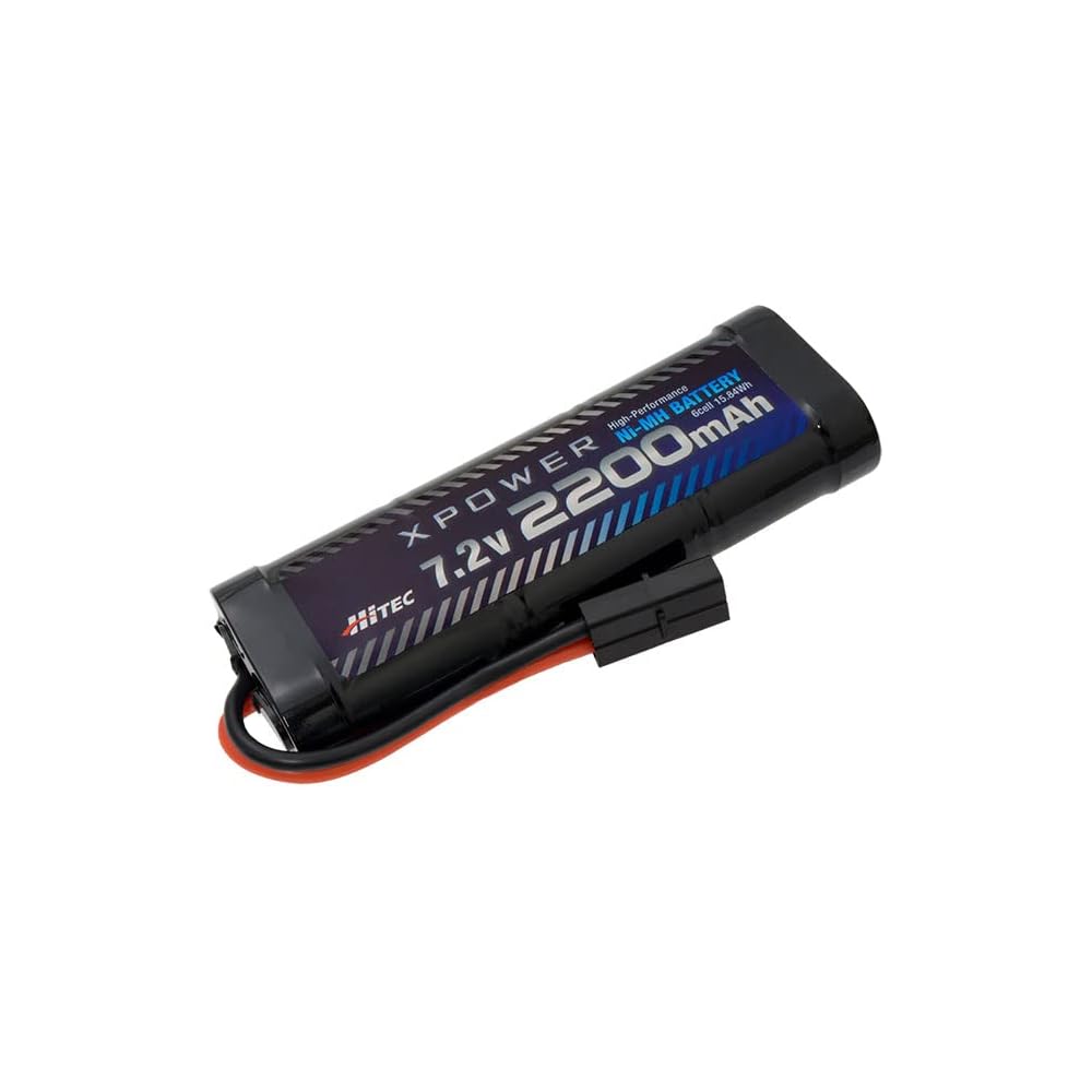 

Hitec X-Power XP2200-NT-B Ni-MH 7.2V 2200mAh Battery Tamiya Connector 6-Cell Round Type RC Electric Vehicle