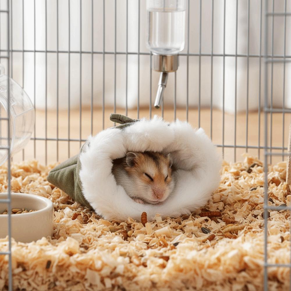 Pet Accessories Warm Hamster Sleeping Bag Comfortable Windproof Hamster Nest Fluffy Soft Weasel Sleeping Bag Small Pet Use