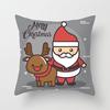 Christmas Cartoon Animal Car Sofa Pillow Cushion Cover Digital Printed Pillow Cover