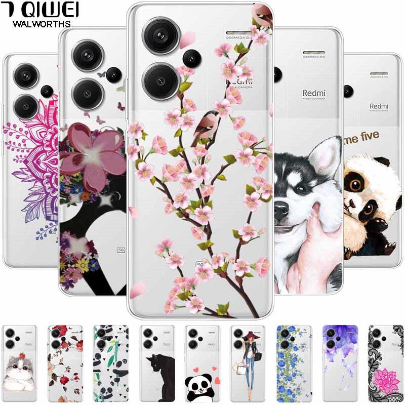 For Redmi Note 13 Pro Plus 5G Case Clear TPU Soft Back Cover for Xiaomi Redmi Note 13 Pro+ 5G Transparent Silicone Cases Funda