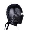 Sensory Deprivation Hood with Detachable Gag for BDSM Training