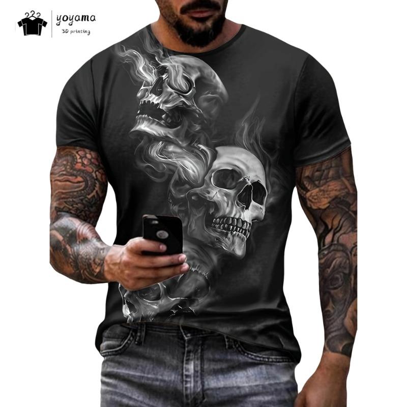 Hot-selling creative and funny 3d printed men's Shirts trendy and fashionable