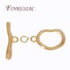 2/4Pcs OT Clasps Toggle Clasp For Jewelry 18K Real Gold Plated Bracelets Clasps Connector For DIY Jewelry Making Supplies