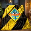 Yellow Black Kairat Blanket Lightweight Ideal Bedding Blanket Perfect for Travel, Camping, Living Rooms, Offices, Sofas, Fan Christmas gift