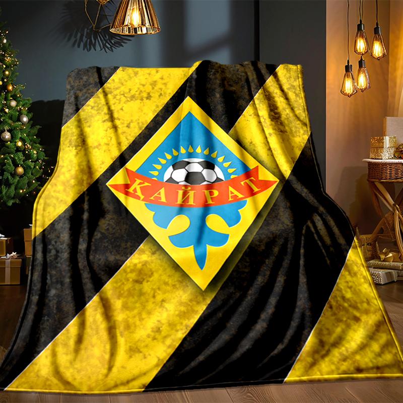 Yellow Black Kairat Blanket Lightweight Ideal Bedding Blanket Perfect for Travel, Camping, Living Rooms, Offices, Sofas, Fan Christmas gift
