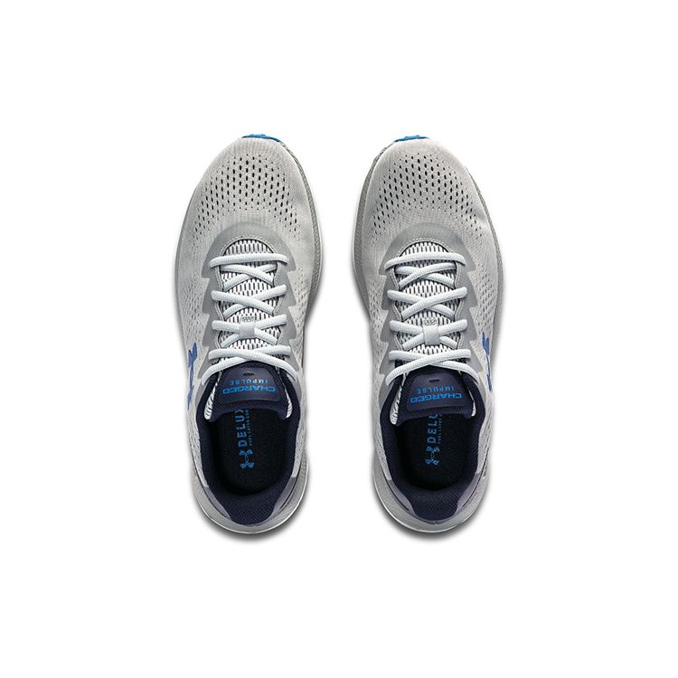 Under Armour Charged Comfortable Fabric Low-Top Casual Running Shoes Men Sneaker Gray 3024136-109