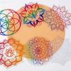 6 Stuks/Set Zonvanger Stickers Bohemen Vlinder Planten Dieren Mandala Lourts Regenboogmaker Statische Raamglas Decoratieve Film