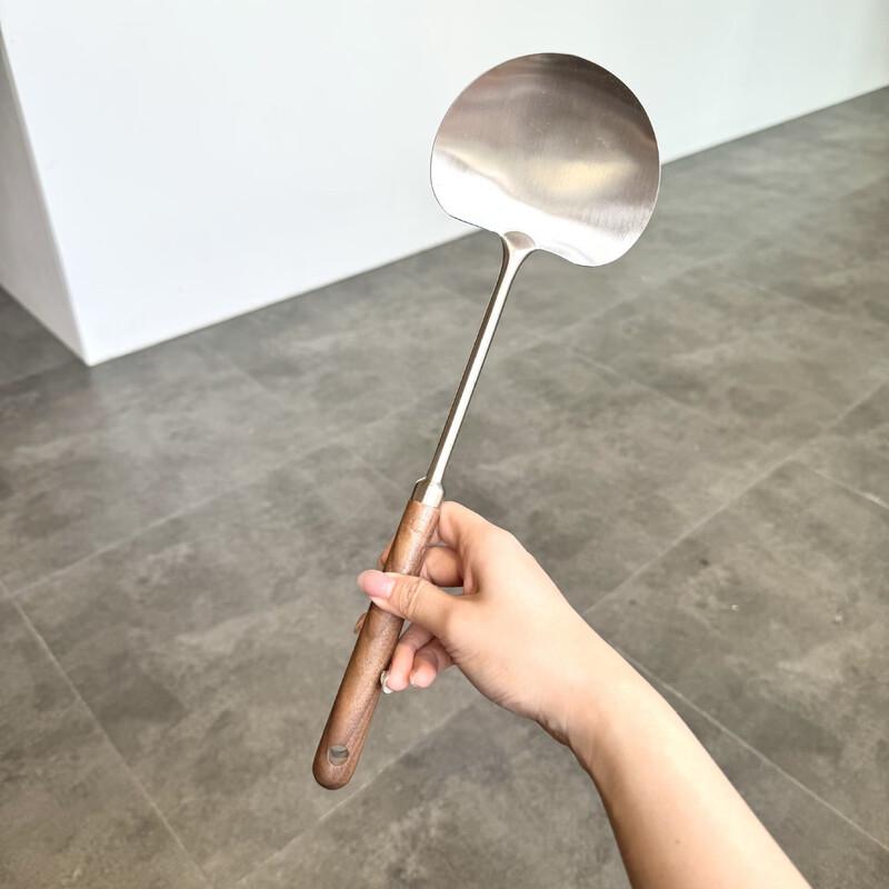 

ZISIZ 316 Stainless Steel Walnut Handle Kitchen Spatula