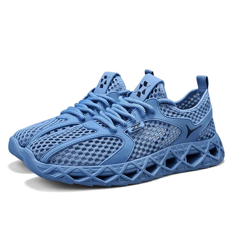 Fast-drying, Large-sized Men's Shoes for Canyoning and Wading, Large Mesh Shoes, Perforated Breathable Flying Woven Shoes