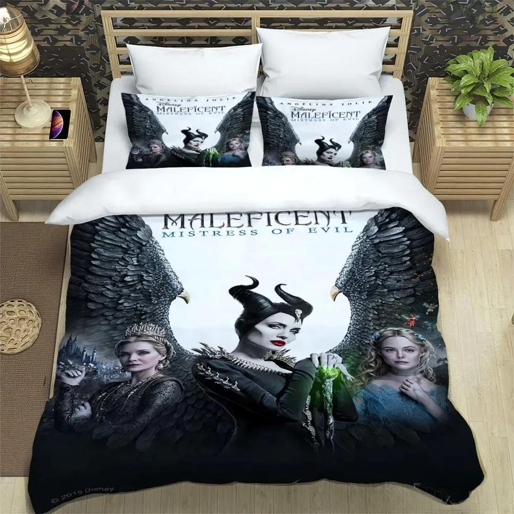 

Villains Maleficent Ursula Evil Queen Bedding Set Duvet Cover Comforter Sets Double Comforte 100% Polyester 3-Piece Set EU Single(135*200cm)3pcs