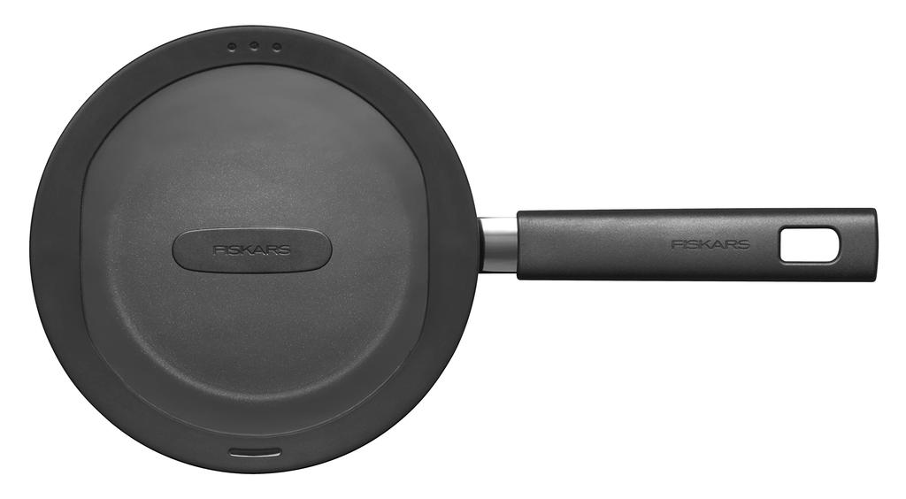 [Officially Imported] Fiskars 20cm Saucepan (with Lid), Induction/Gas Compatible, Non-Stick, "Hard Face" 1052235