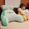 Bed Rest Reading Pillow with Arm Support Cartoon Print Detachable Backrest Support Sofa Couch Pillow Cushion
