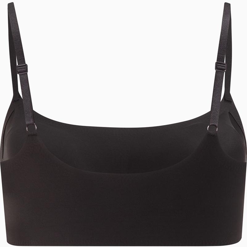 Calvin Klein Comfortable Wireless Thin Padded Bralette Women Underwear Space-Black QF4783O-UB1