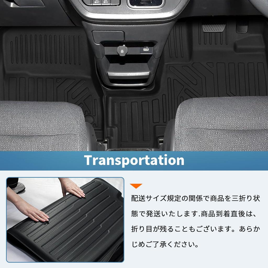 Set of 2 floor mats for the first row of passengers in the Step WGN and RP8 Features a TPE a luggage and easy Features a 3D and waterproof Ideal for