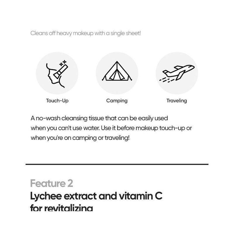 BANILA CO Clean It Zero Lychee Vita Cleansing Tissue