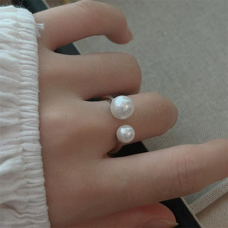 Open Mouth Temperament Double Bead Ring