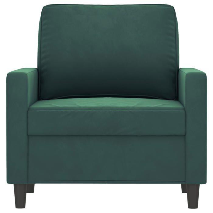 VidaXL Fauteuil, Chaise de Relaxation avec Dossier et Repose-Pied, Siège Inclinable, Fauteuil TV de Salon, Moderne, Vert 359181