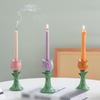 Nordic Style Tulip Candle Holder Handmade Simple Design Ceramic Tulip Candle Stand Decorative Creative Desktop Tulip Ornament