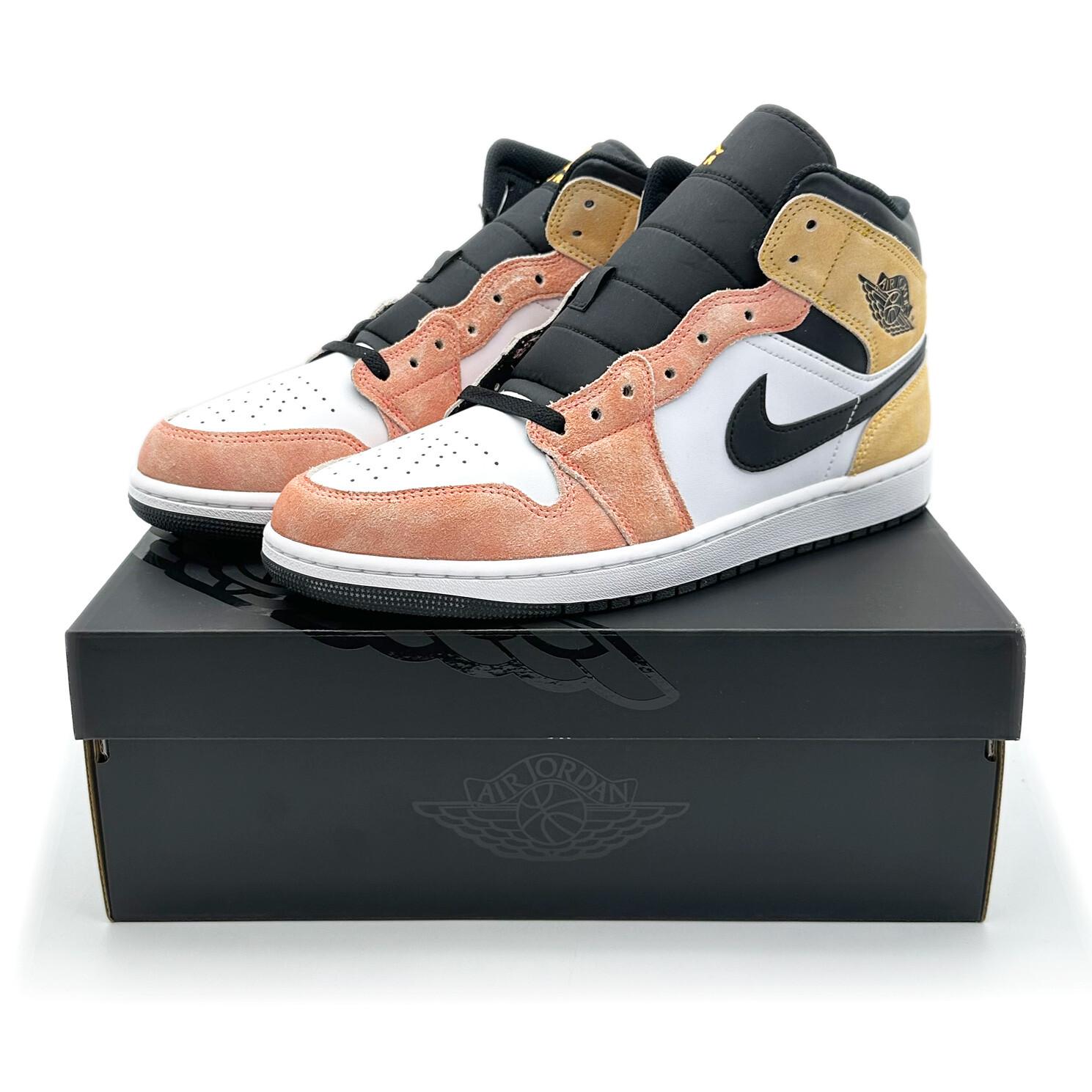 DX4332-800 Nike Air Jordan 1 Mid Flight Club Magic Ember Sundial White (Мужской) 11
