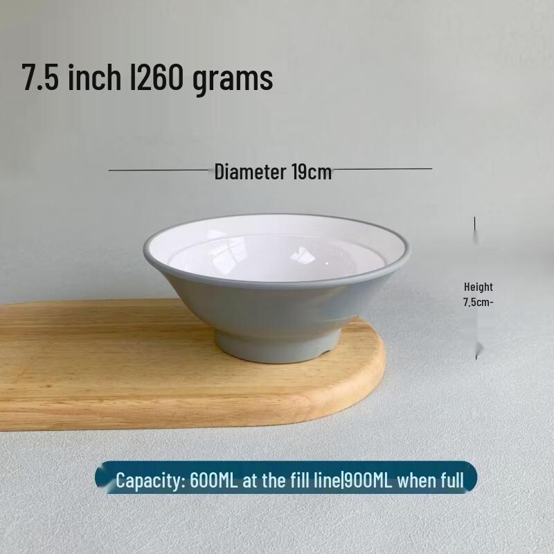 ZISIZ Two-Tone High-Foot Ramen Bowl