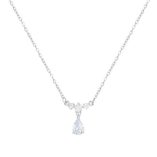 Maison De She Women'S Necklace Romantic Lace Cubic Teardrop Bcn013
