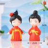 1pair Lovers Snowman Couple Statue Resin Craftwork Garden Miniature Micro Landscape Festival Atmosphere Maison Christmas Statue
