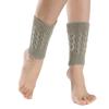 Women Winter Cable Knitted Leg Warmers Socks Solid Color Twist Braided Crochet Pattern Short Boot Cuffs Cover Toppers