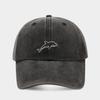 Outdoor Sunscreen Women Denim Baseball Caps For Men Vintage Distressed Dad Hats Dolphin Embroidery Trucker Cap