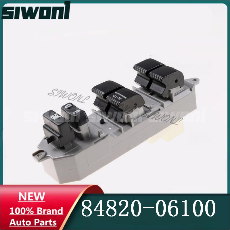 New Left Power Master Window Control Switch 84820-06100 For Toyota Camry RAV4 Corolla Auris 84820-06130 84820-02190