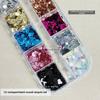 Colorful Glitter Nail Accessories 12-Grid Nail Charms  Nail Salon