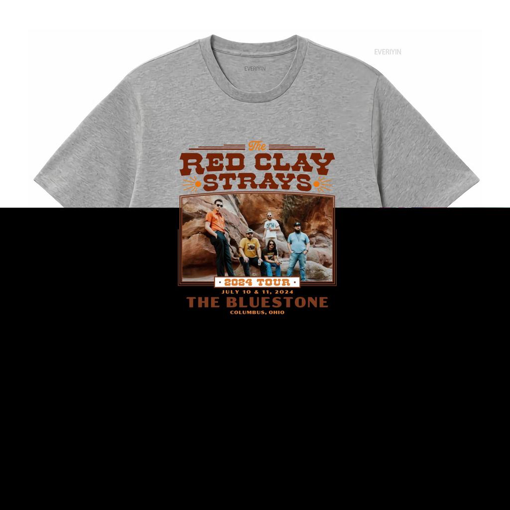 De Red Clay Strays 2024 Tour T-shirt S 5XL Concert SN518 vintage Gewassen Comfortabel Licht Rekbaar Stijlvol Casual