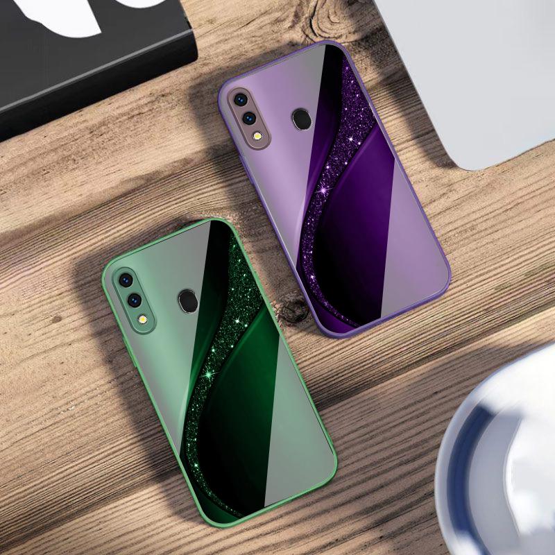 Brilliant golden galaxy For Samsung A73 72 71 A70 56 55 54 A53 52 51 50 42 A35 A34 33 32 31 26 25 24 23 22 30 glass phone case