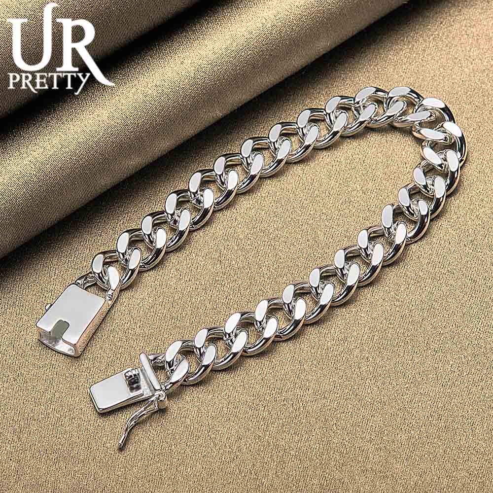 Bransoletka ze srebra próby 925, 8 łańcuszków, modna biżuteria ślubna