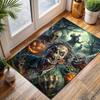 1PC Horror Zombie Halloween Theme Print Carpet for Living Room Bedroom Bedside Floor Mat Cloakroom Area Rug Home Festive Decor
