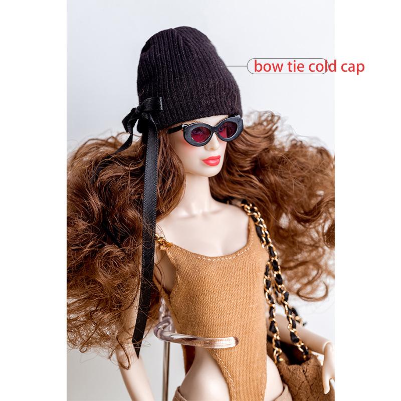 Freckles 32Cm Makeup Supermodel Doll Curly Hair Joint Movable 1/6 Babi Action Figure Toy Or Doll Clothes Collectible Gift