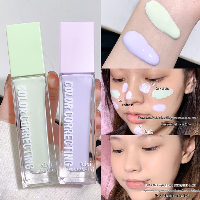Xixi Translucent Primer: Moisturizing, Oil-Control, Skin-Tone Correcting, Pore-Minimizing Makeup Base