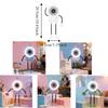 Flexible Bendable Robot Suction Cup Fan Quiet Operation Desk Fan Cartoon Mini Sucker Fan  Daily Use