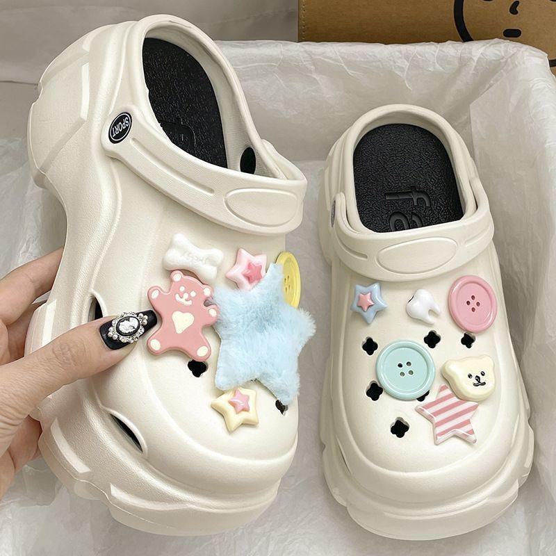 Cross-Border Cute Hat Coal Briquette & Shoe Accessories Set - Matching Shoe Buckle & Flower Set