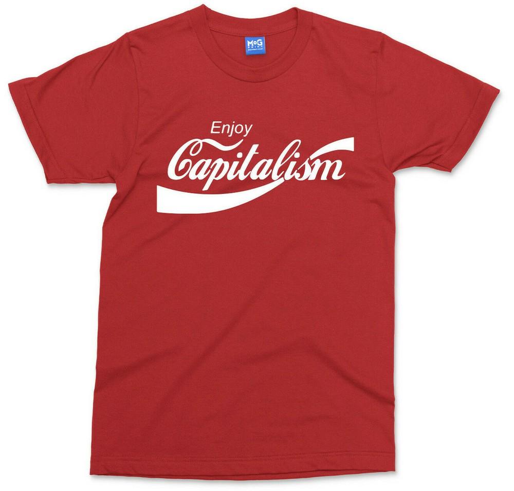 Enjoy Capitalism TShirt Funny Politics Entrepreneur Capitalist Tee Unisex Top S