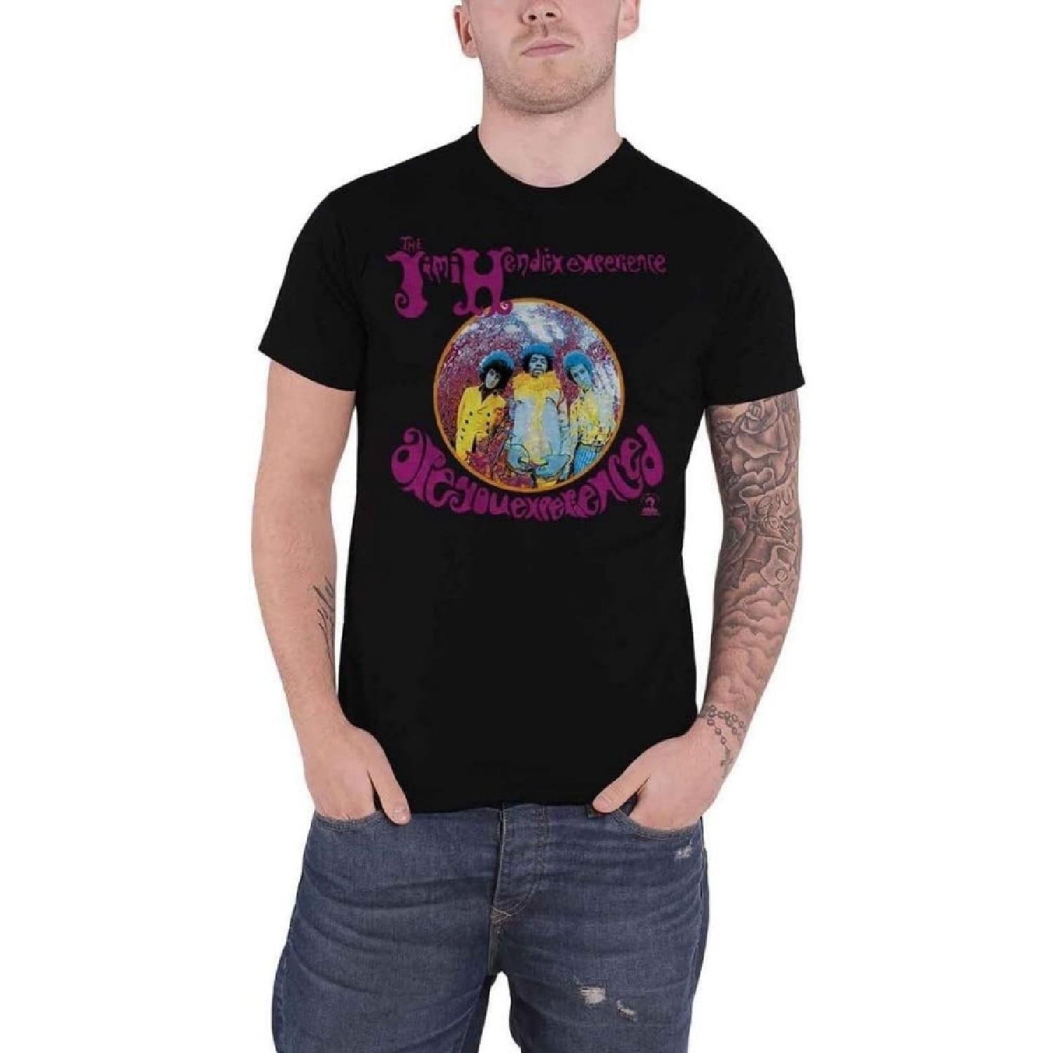 Jimi Hendrix T Shirt are You Experienced Logo New Official Mens Black Size XL XXXXXL разноцветный