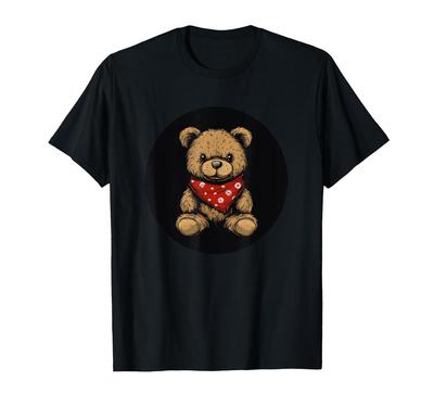 Retro Rockabilly Teddy Bear Rebel T-Shirt
