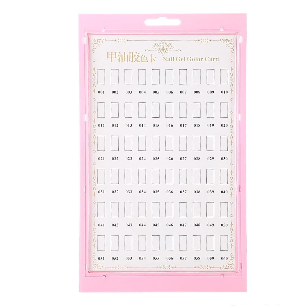 Nail Art Display Stand Nail Polish Gel Color Display Card Nail Practice Manicure Tool