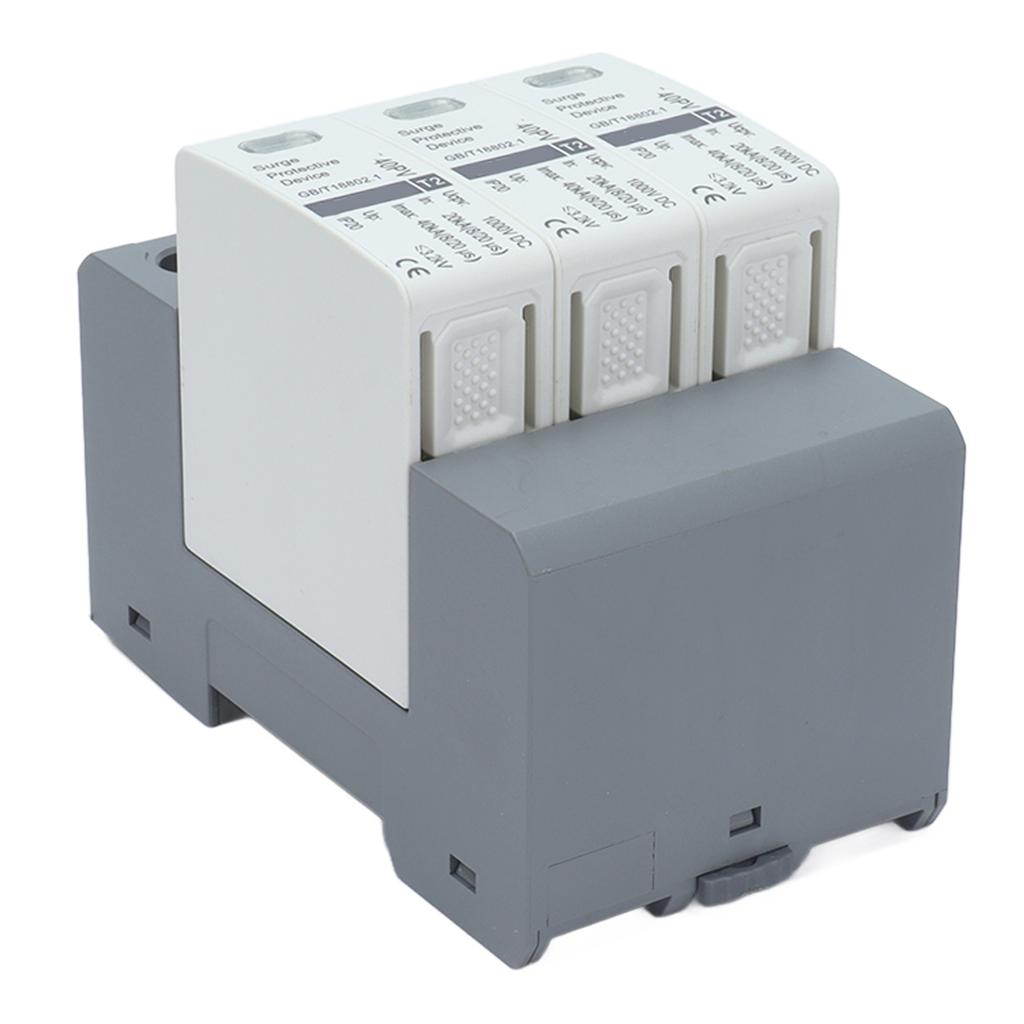 Dispositivo di protezione da sovratensione 3P Scaricatori di bassa tensione per sistema di alimentazione CC 20-40KA 1000VDC