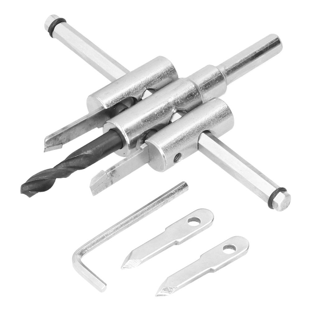 40 to 120mm Circle Hole Cutter Adjustable Round Cutting Tool  Wood and Drywall Projects