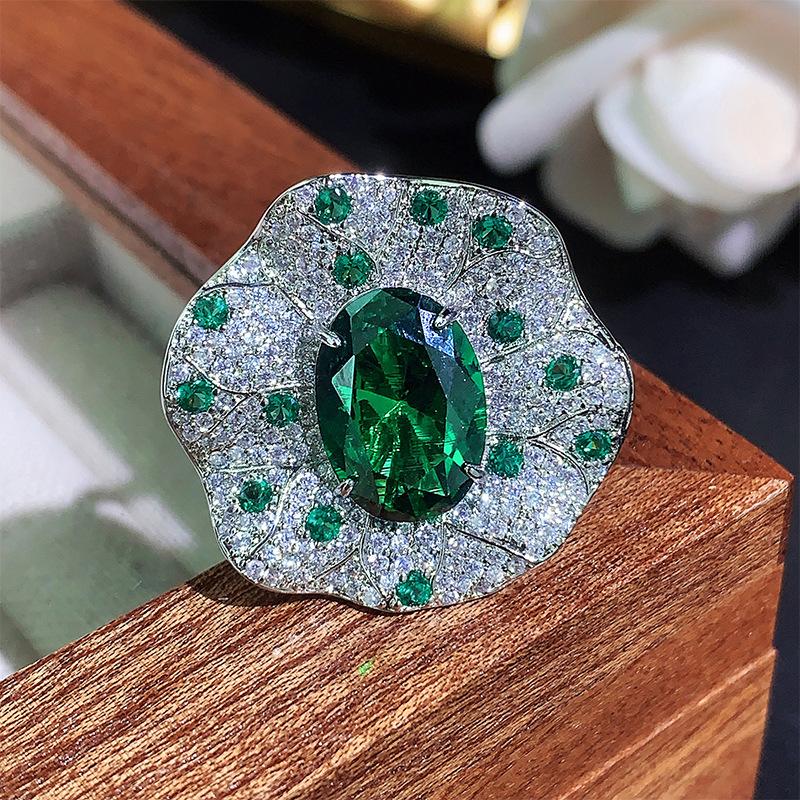 Jewelry Ring Jewelry Color Treasure Ruby Rose High Sense Women'S Light Luxury