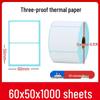 Durable Thermal Label Paper - 70x40mm Multisize Waybill Stickers
