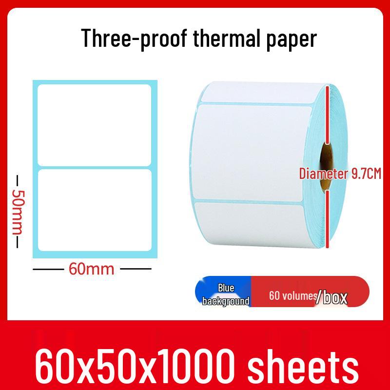 Durable Thermal Label Paper - 70x40mm Multisize Waybill Stickers