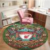 Liverpool Football Club Print Round Rug, Washable Floor Carpet, For Entryway Dorm Laundry Room Office Study, Home Decor Birthday Christmas Gift