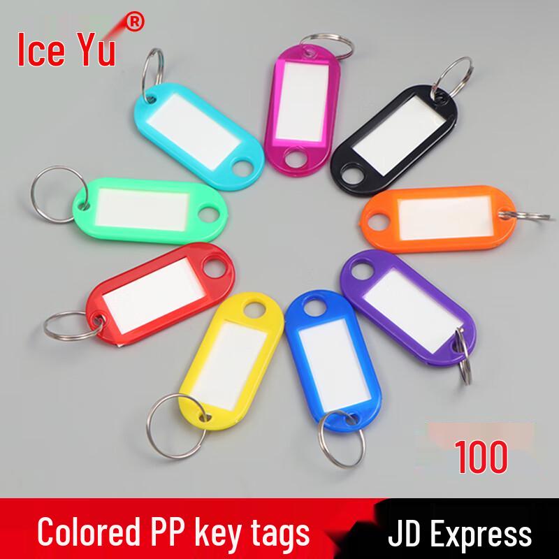 Bing Yu BYjq-31 Plastic Writable Key Tags (100 Pcs) Regular 2.3x5cm